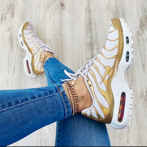 😍New Nike Air Max Plus ‘White & Gold’ - Picture 8 of 8
